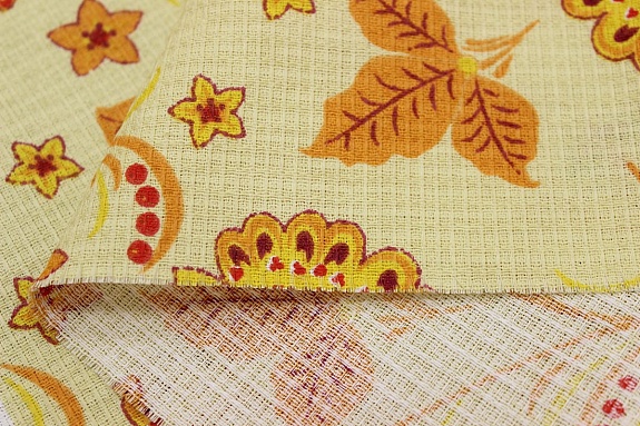 Вафельное полотно "Хохлома", ш.1.5м, хлопок-100%, 160гр/м.кв