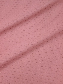 Фактурный хлопок "Шарики" цв.пыльный розово-бежевый, СОРТ2, ш.1.42м, батист, хл-100%, 80гр/м.кв