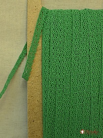 Кружево цв.зеленый-2, ш.12мм, хлопок-90%, п/э-10%