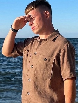 Костюм мужской из льна костюмного с эффектом мятости