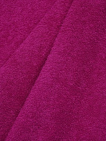 Махровая ткань цв.Темная фуксия, ш.1.5м, хлопок-100%, 350гр/м.кв