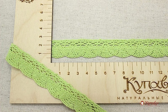 Кружево цв.мохито, ш.19мм, хлопок-90%, п/э-10%, рис.047/30