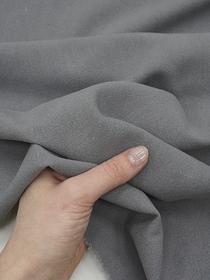 Крапива Рами (Ramie) с хлопком цв.Каменно-серый, ш.1.4м, крапива-50%, хлопок-50%, 220гр/м.кв