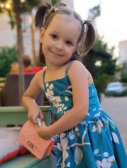 Детское платье-сарафан из сатина Премиум "Илзе"