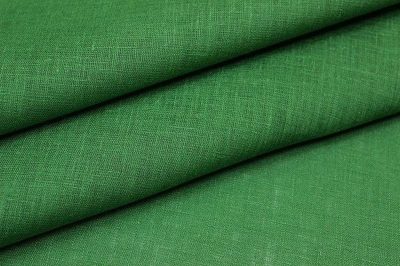 Лен сорочечный цв.Лесной зеленый, ш.1.5м, лен-100%, 125гр/м.кв