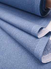 Бязь "Рубчик" цв.голубой джинс, ш.1.5м, хлопок-100%, 110гр/м.кв