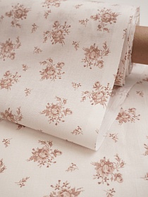 Перкаль "Клара" цв.кофейный, ш.1.5м, хлопок-100%, 100гр/м.кв