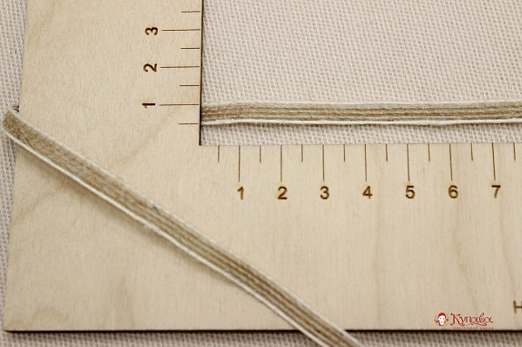 Тесьма плетеная, 6мм, джут-60%, п/э-40%