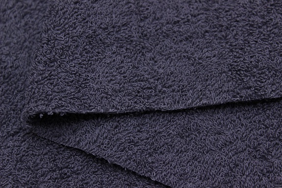 Махровая ткань цв.Темно-серый с фиолетовым оттенком, ш.1.5м, хлопок-100%, 350гр/м.кв