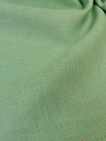 Мерный лоскут Лен гладкокрашенный цв.Винтажная мята-2, СОРТ2, ш.1.5м, лен-100%, 180гр/м.кв