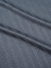 Сатин-страйп цв.Темно-серый с синим оттенком (1см*1см), ш.2.2м, хлопок-100%, 130гр/м.кв