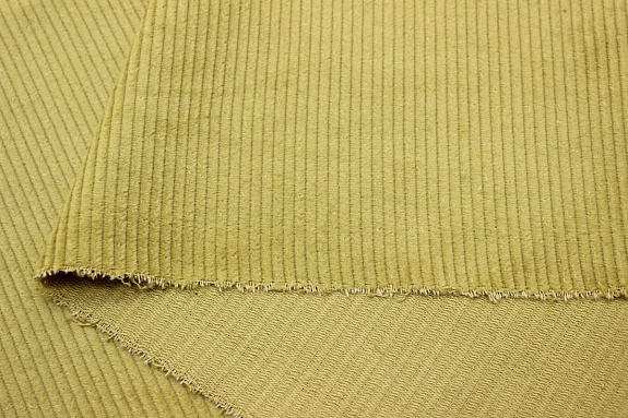 Вельвет цв.Св.золотисто-оливковый меланж, ш.1.47м, хлопок-100%, 315гр/м.кв
