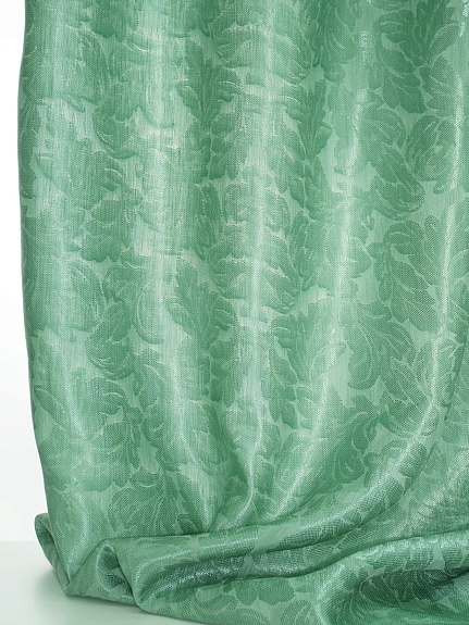Лен с вискозой жаккард "Севилья" цв.зеленый, ш.1.6м, лен-48%, вискоза-52%, 160гр/м.кв