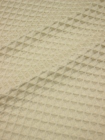 Вафельное премиум-полотно "Бохо" цв.бежево-желтый, ш.1.5м, хлопок-100%, 240гр/м.кв
