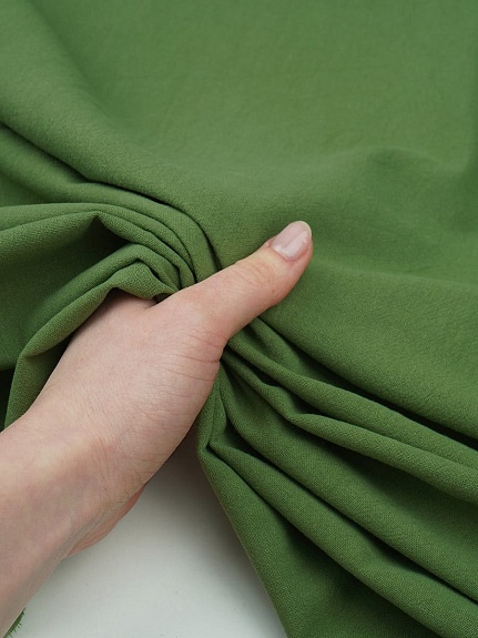 Хлопок крэш цв.Зеленый папоротник, ш.1.4м, хлопок-100%, 130гр/м.кв