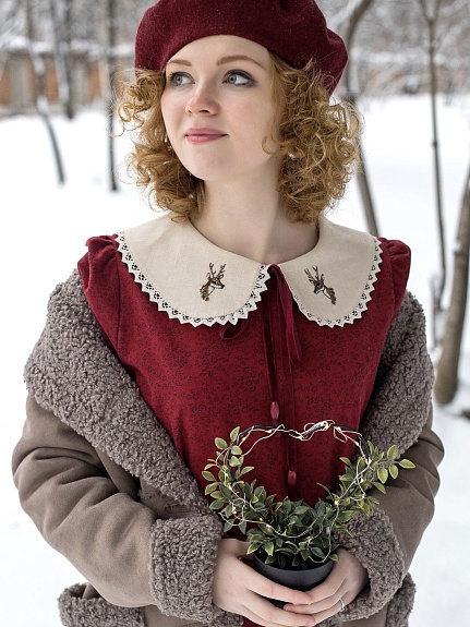 Платье из Теплого хлопка "Надия"