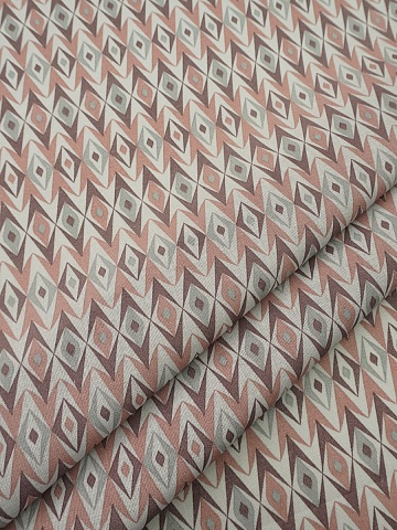 Ситец "Восточные ромбы" цв.коричневый/серый, ш.0.8м, хлопок-100%, 85гр/м.кв