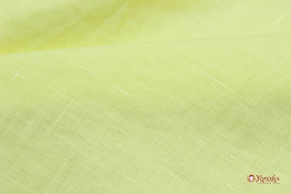 Лен костюмный с эффектом мятости цв.Светло-лимонный, ш.1.45м, лен-100%, 180гр/м.кв