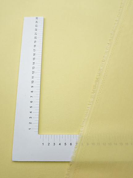 Штапель цв.Светлый лимонно-желтый, ш.1.45м, вискоза-100%, 110гр/м.кв