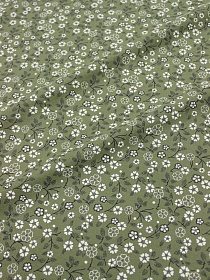 Теплый хлопок "Нелли" цв.болотно-зеленый, ш.1.5м, хлопок-100%, 150гр/м.кв