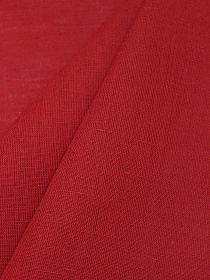 Полулен цв.Красный, ш.1.5м, лен-57%, хлопок-43%, 200гр/м.кв