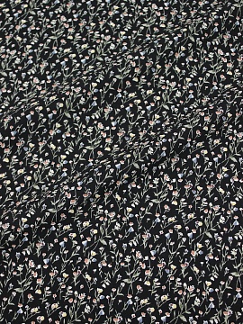 Штапель "Милолика" цв.черный, ш.1.45м, вискоза-100%, 90гр/м.кв