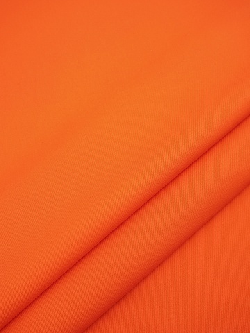 Саржа цв.Темно-оранжевый, ш.1.5м, хлопок-100%, 220гр/м.кв