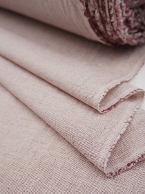 Полулен Крэш цв.Бежево-кофейный меланж, ш.2,5м, лен-25%, хл-75%, 130гр/м.кв