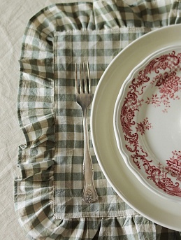 Салфетка из вареного хлопка в цвете лесная трава