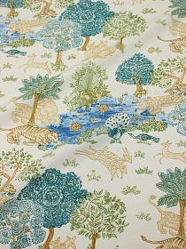 Штапель "Сафари Парк", ш.1.4м, вискоза-100%, 110гр/м.кв