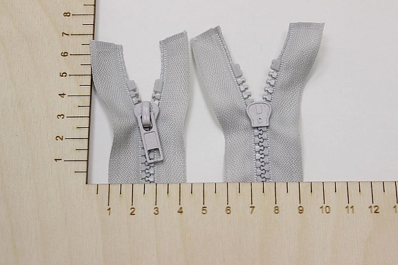 Молния тракторная №5 цв.светло-серый, 60см