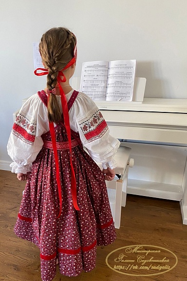 Детский народный костюм из импортного хлопка
