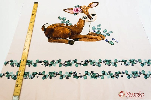 Перкаль Купон для детского пододеяльника "Бемби", 112*150см, хлопок-100%, 110гр/м.кв