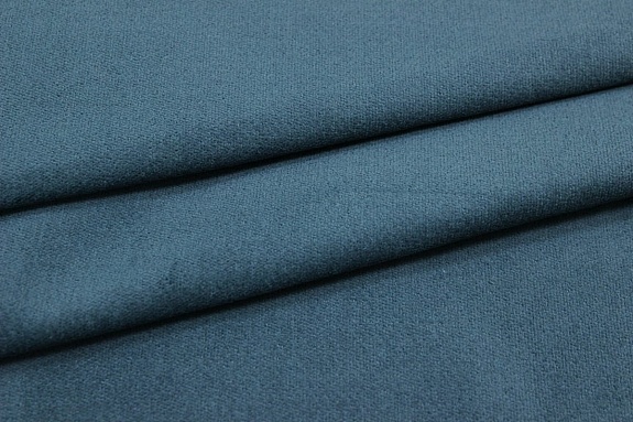 Бархат цв.Темная морская волна, ш.1.44м, хлопок-90%, лайкра-5%, п/э-5%, 280гр/м.кв