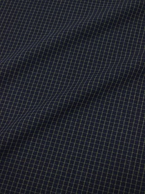 Пестрядь "Средняя клетка на чернильном", ш.1.45м, хлопок-85%, п/э-15%, 135гр/м.кв