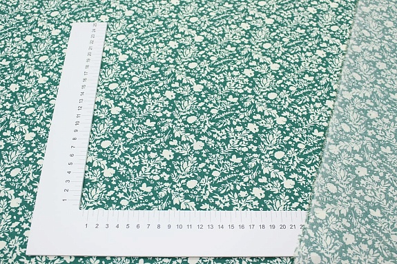 Штапель "Аделис" цв.зеленый, ш.1.45м, вискоза-100%, 95гр/м.кв