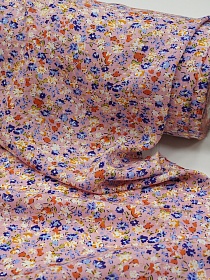 Штапель "Летисия" цв.св.розово-сиреневый, ш.1.45м, вискоза-100%, 90гр/м.кв