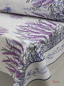 Рогожка "Очарование лаванды", ш.1.5м, хлопок-100%, 165гр/м.кв