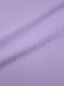 Мерный лоскут Фактурный хлопок "Ромбики мережка" цв.сиреневый-2 , ш.1.47м. батист, хлопок-100%, 60гр/м.кв