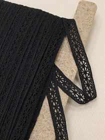 Кружево цв.черный, ш.15мм, хлопок-90%, п/э-10%, рис.099/26