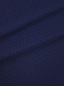 Фактурный хлопок "Шарики" цв.чернильно-синий, ш.1.4м, батист, хлопок-100%, 80гр/м.кв