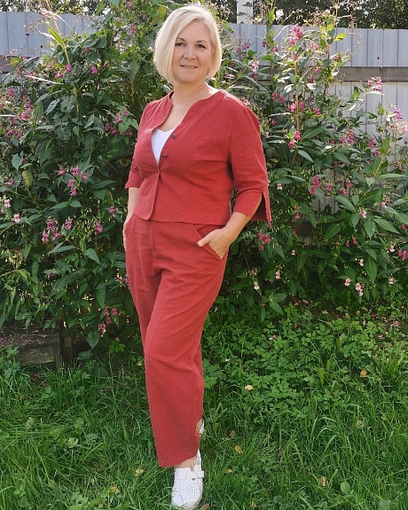 Костюм из крапивы Рами (Ramie) с эф.варености