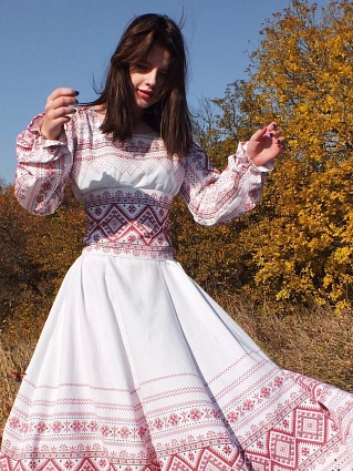 Платье в русском народном стиле