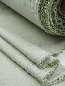 Вареный (стираный) хлопок цв.Фисташковый меланж, ш.2.5м, хл-100%, 120гр/м.кв