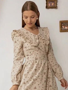 Женское платье из теплого хлопка "Изадора"