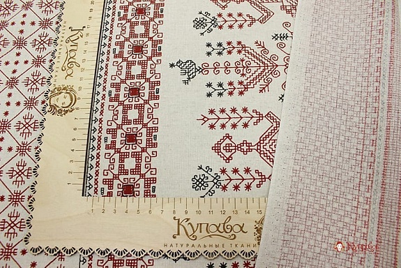 Полулен "Макошь" (на суровом), ш.1.5м, лен-30%, хлопок-70%, 140гр/м.кв