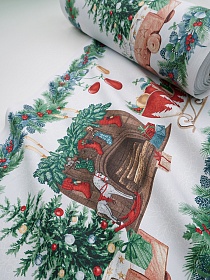 Мерный лоскут Дорожка "У камина", ш.0.5м, хлопок-100%, 225гр/м.кв, раппорт 63см