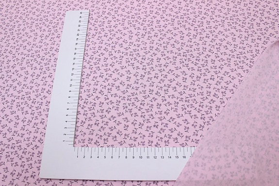 Трикотаж Кулир.гладь "Цветочные искорки" цв.розовый, ВИД2, ш.1.96м (0.98м*2, чулок), Карде, хл-100%