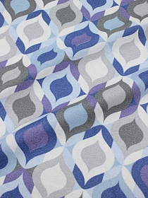 Мерный лоскут( ткань в отрезах) Рогожка "Расписной витраж", ш.1.5м, хлопок-100%, 165гр/м.кв