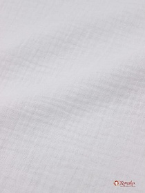 Мерный  лоскут(ткань в отрезах)- Муслин двухслойный с эффектом жатости цв.Молочный,